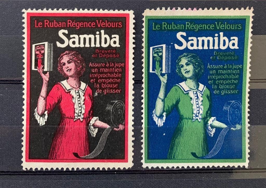 Sluitzegel Frankrijk Samiba ruban lint, Verzenden, Postfris