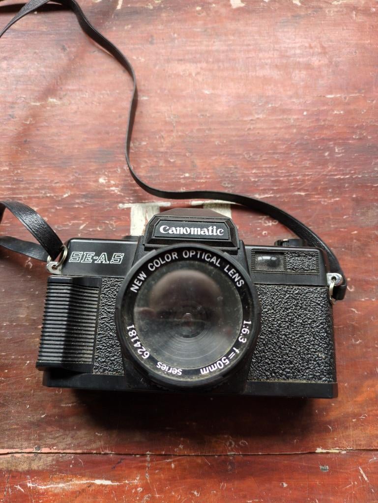 Canomatic SE-AS camera - Draait, klikt, sluiter werkt, Audio, Tv en Foto, Fotocamera's Analoog, Ophalen of Verzenden, Gebruikt