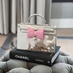 Riviera Maison Handtas Zilver met Roze Strik, Sieraden, Tassen en Uiterlijk, Tassen | Damestassen, Ophalen, Zo goed als nieuw