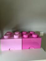 Lego opbergbox roze 2 stuks, Kinderen en Baby's, Ophalen, Zo goed als nieuw, Accessoire, Lego