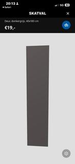 2 Nieuwe grijze deuren voor IKEA Platsa kast, Ophalen, Minder dan 50 cm, Nieuw, Minder dan 25 cm