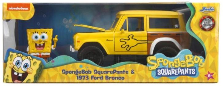 Jada Toys: Spongebob Squearepants & 1973 Ford Bronco 1:24, Hobby en Vrije tijd, Modelauto's | 1:24, Nieuw, Jada, Ophalen of Verzenden