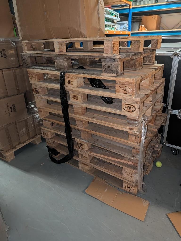 Pallets 20 stuks, Doe-het-zelf en Verbouw, Hout en Planken, Gebruikt, Pallet, Overige houtsoorten, Minder dan 200 cm, 50 mm of meer