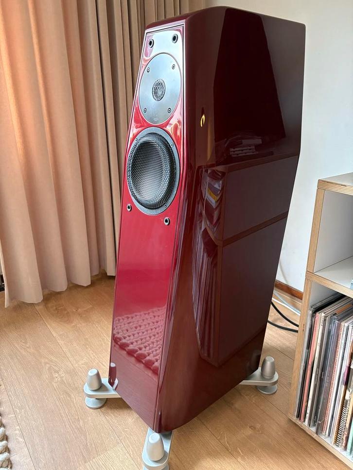 Kharma CE 3.2 Black Label drivers - Dieprood - Drivers 2023, Audio, Tv en Foto, Luidsprekers, Zo goed als nieuw, Front, Rear of Stereo speakers