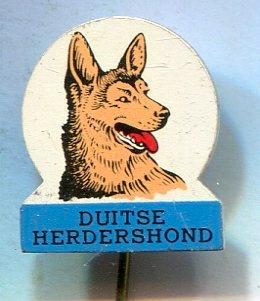 Duitse Herdershond blik honden speldje ( N_060 ), Verzamelen, Speldjes, Pins en Buttons, Zo goed als nieuw, Speldje of Pin, Dier of Natuur