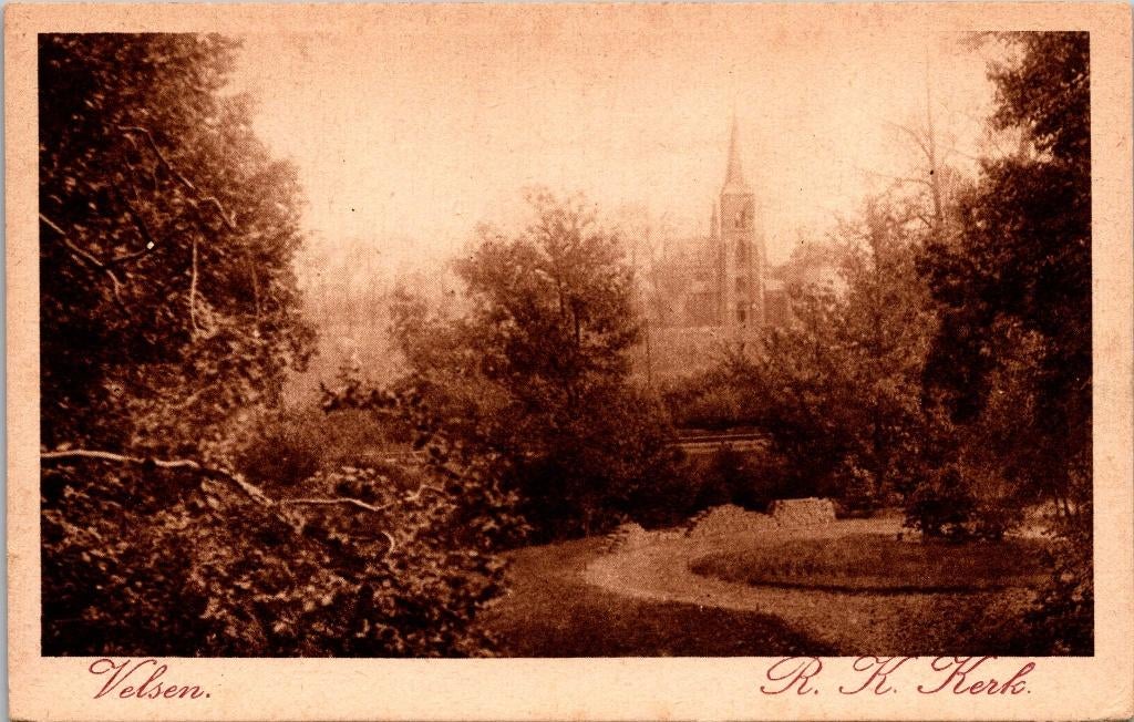 Velsen - R.K. Kerk, Verzenden, 1920 tot 1940, Ongelopen, Noord-Holland