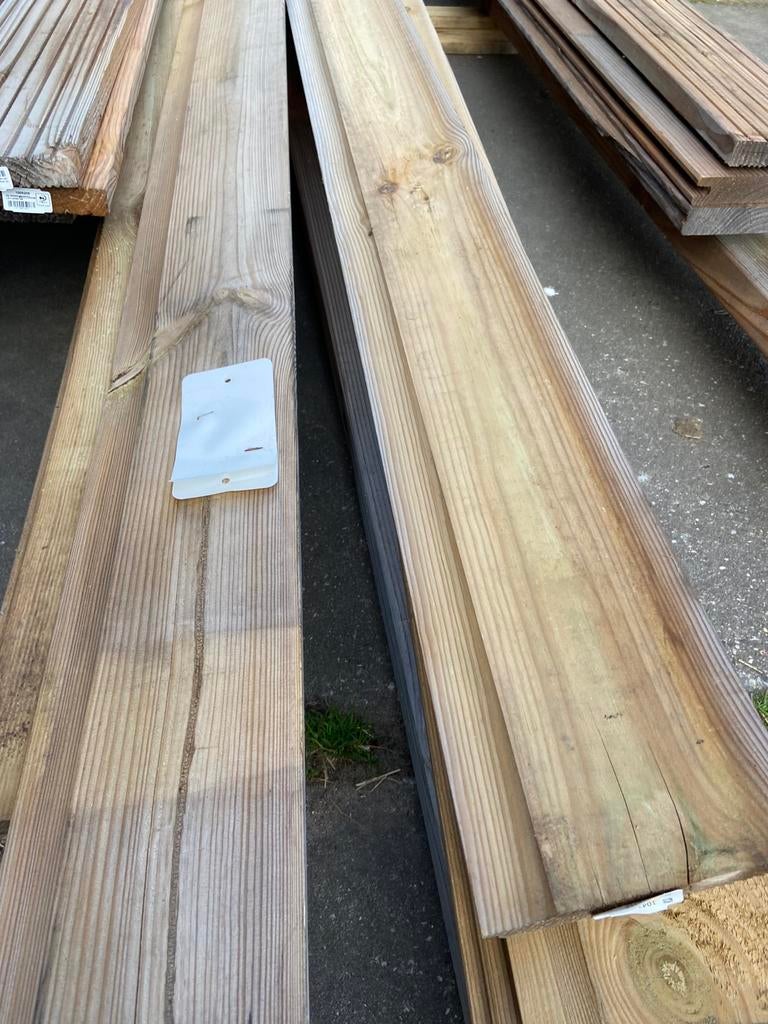 Grenen rabat, Ophalen, Zo goed als nieuw, 250 cm of meer, Planken