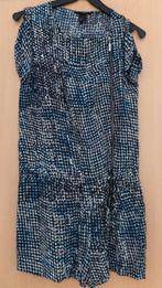 Aparte geblokte donkerblauwe H&M jumpsuit maat 38 met rits, Ophalen of Verzenden, Zo goed als nieuw, Maat 38/40 (M), Blauw
