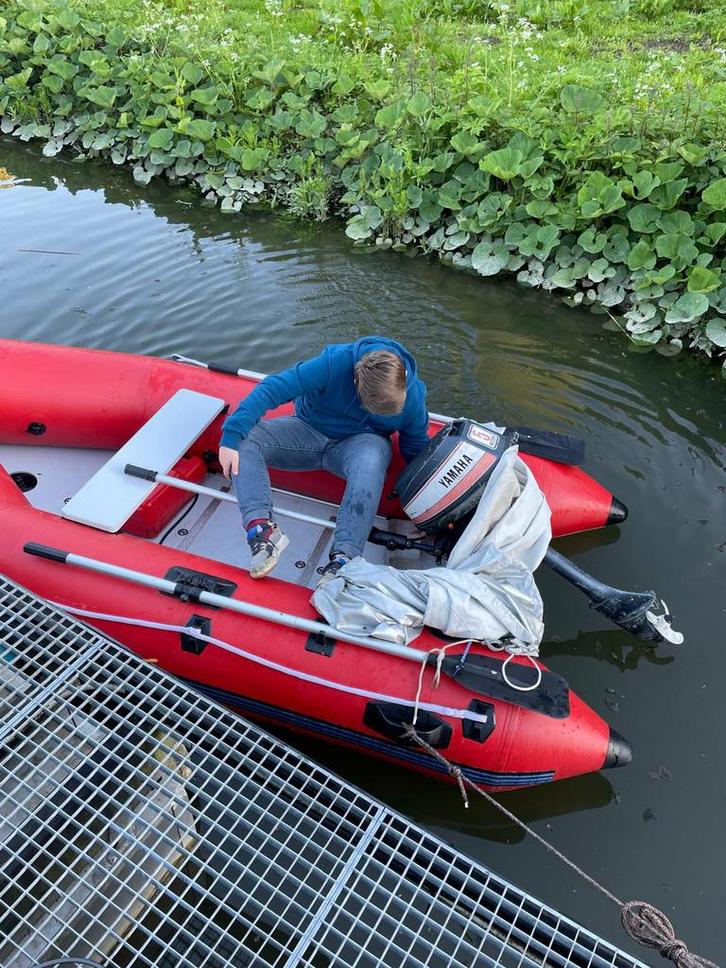 Rubber boot 5 pk yamaha motor, Watersport en Boten, Kano's, Zo goed als nieuw, Overige typen, Eén persoon, Ophalen