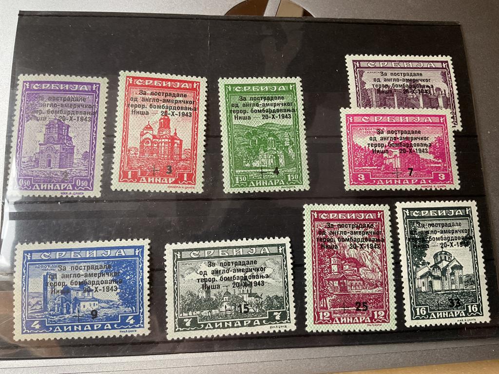 Duitse Rijk bezetting Servie mi 99- 107 postfris, Postzegels en Munten, Postzegels | Europa | Duitsland, Ophalen of Verzenden