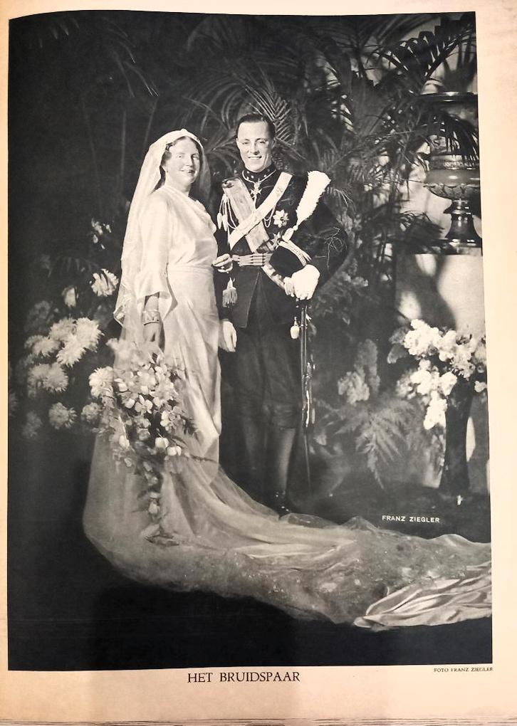 Het Prinselijk Huwelijksfeest - Zeldzaam! (1937)(BG.ZK-19), Antiek en Kunst, Antiek | Boeken en Bijbels, Ophalen