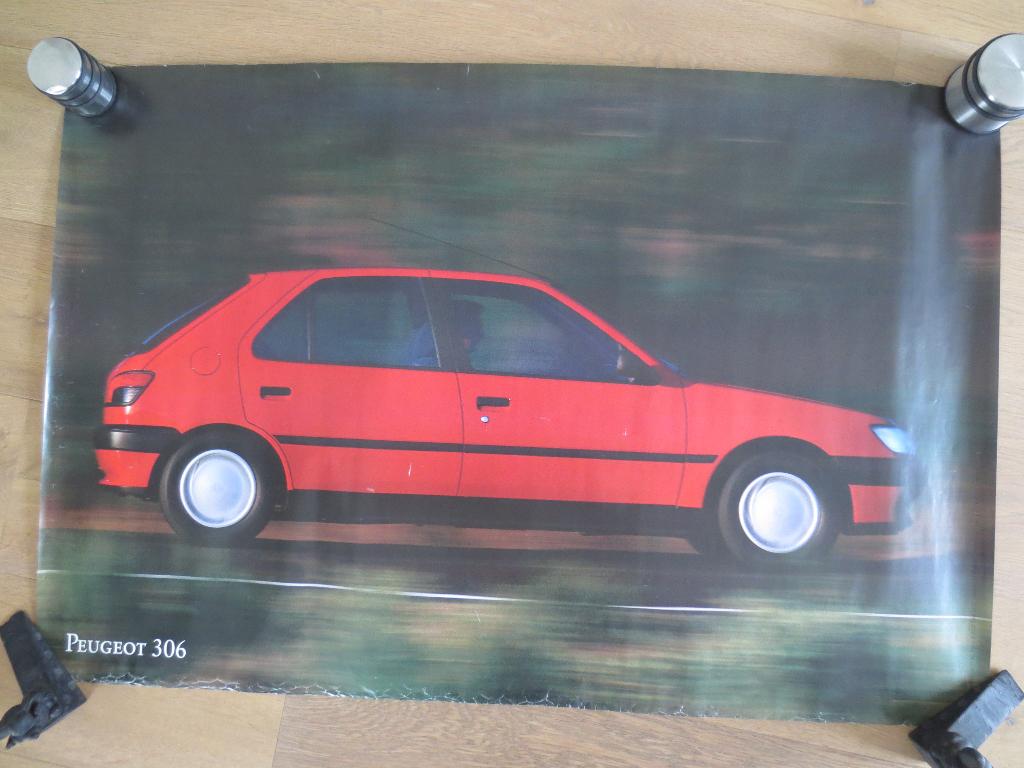 Poster Peugeot : 3 x Verschillende Peugeot 306 Poster Nieuw, Verzamelen, Rechthoekig Liggend, Nieuw, Ophalen of Verzenden, A1 t/m A3