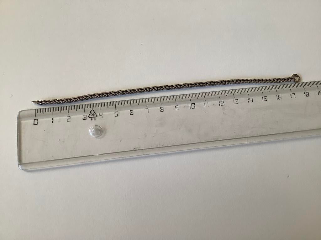 Trollbeads armbamdje, 18 cm zonder slotje. Zilver., Ophalen of Verzenden, Zo goed als nieuw, Zilver