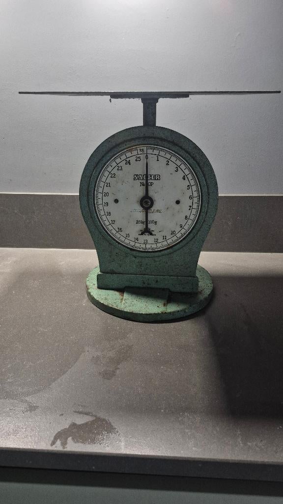 Vintage weegschaal, Ophalen, Winkelweegschaal, Analoog, 500 gram of grover