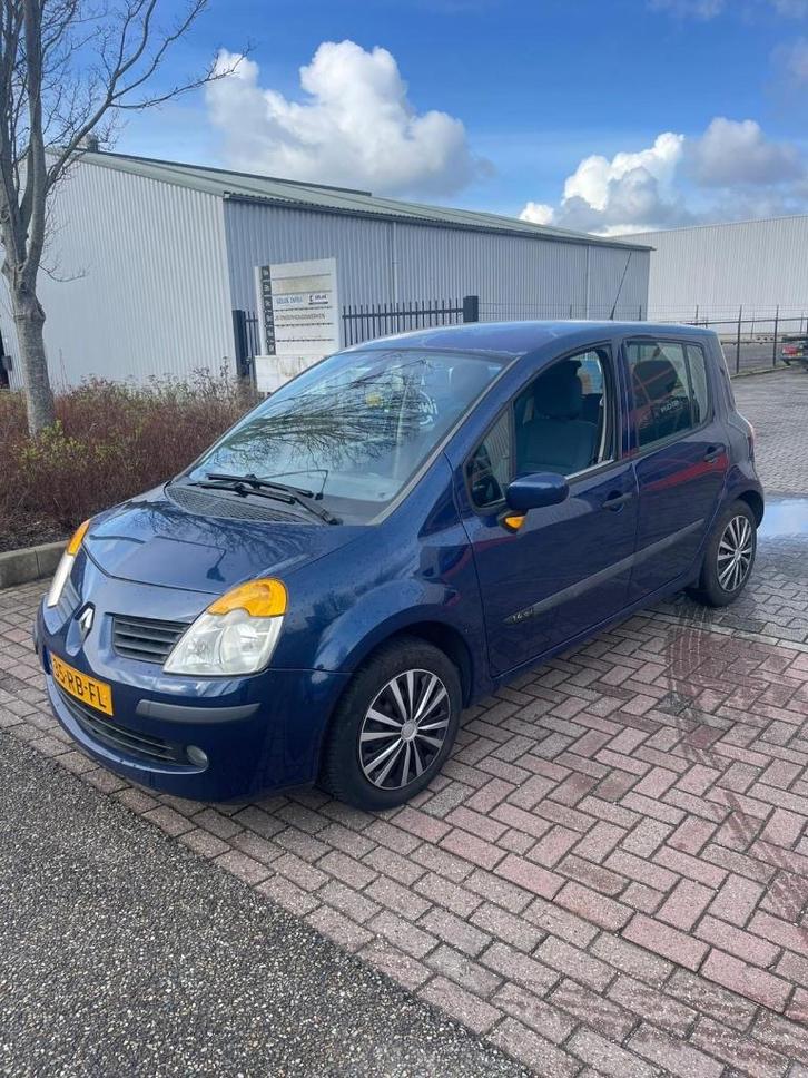 Renault Modus 1.4 16V Autbas E3 2005 Blauw, Auto's, Renault, Bedrijf, Modus, Airbags, Airconditioning, Boordcomputer, Centrale vergrendeling