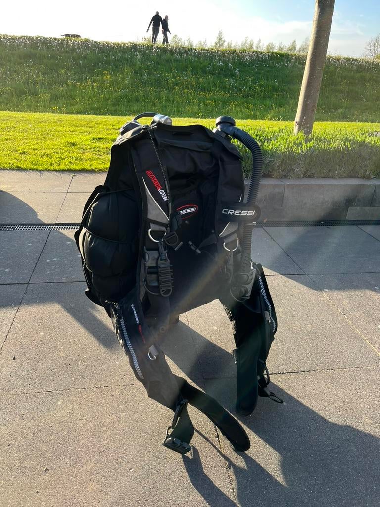 Trimvest met 10l fles 300bar, Ophalen, Zo goed als nieuw, Trimvest of Wing