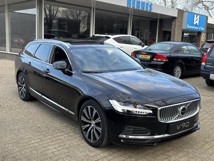 Volvo V90 T6 350pk Recharge AWD Long Range Plus Bright 360 K, Auto's, Volvo, Bedrijf, Te koop, V90, 360° camera, 4x4, ABS, Achteruitrijcamera