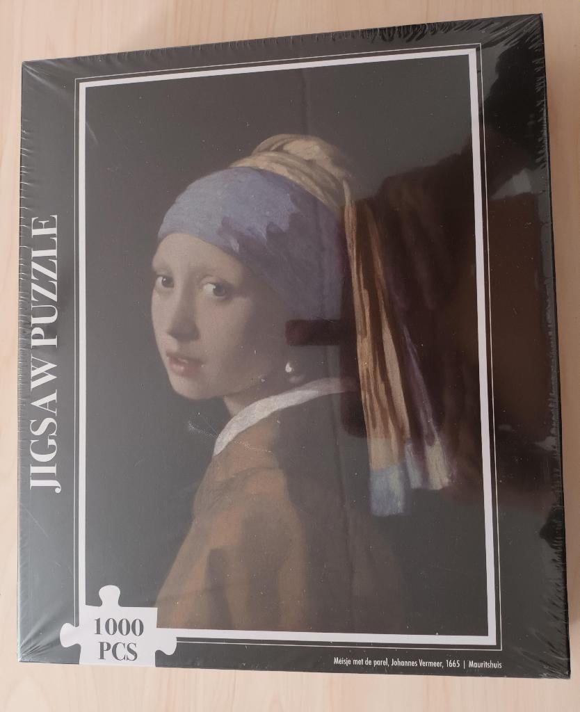 Puzzel het meisje met de parel, Johannes Vermeer, Ophalen of Verzenden, 500 t/m 1500 stukjes, Nieuw, Legpuzzel