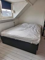 IKEA bed 160x200 met 4 lades, Ophalen, Gebruikt, Zwart, Tweepersoons