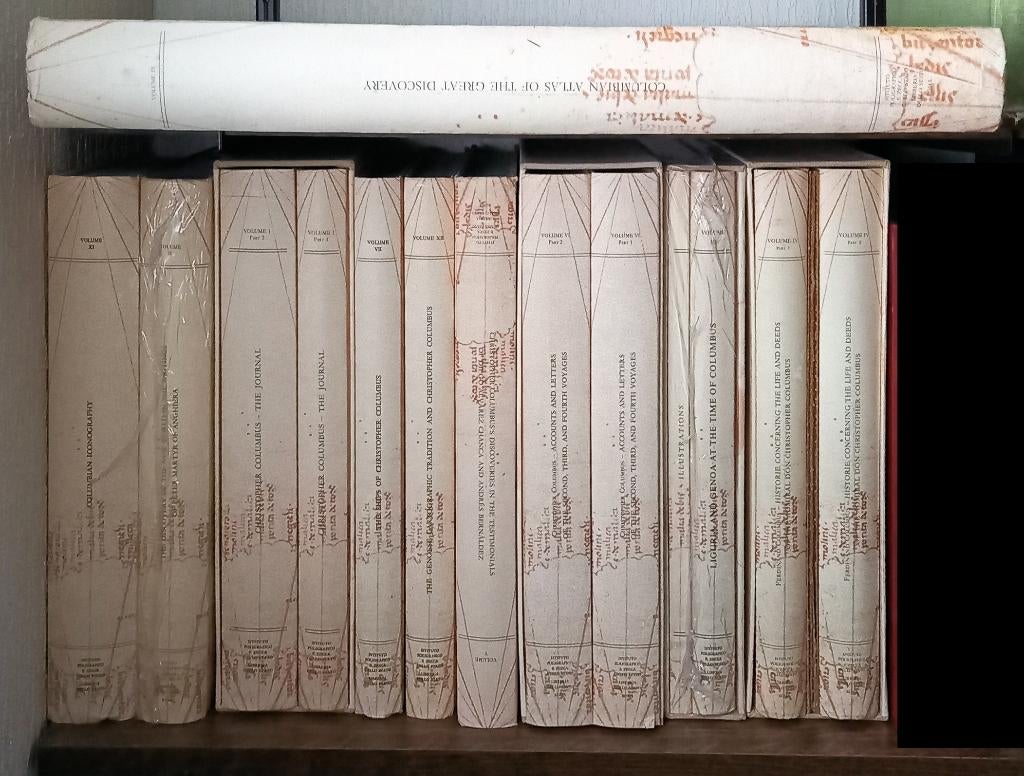 Nuova Raccolta Colombiana (Engelse vert) 14 banden met Atlas, Ophalen, Zo goed als nieuw, Europa