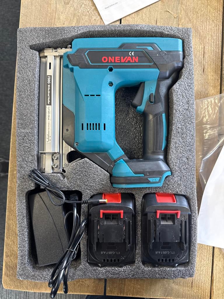 Accu nagelpistool / brad nailer 18V met 2 accu's, Doe-het-zelf en Verbouw, Ophalen of Verzenden, Nieuw