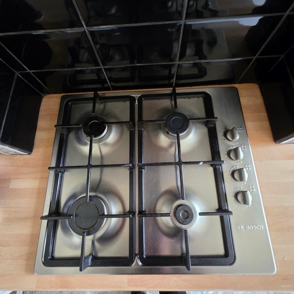 Bosch inbouw kookplaat, Ophalen, 4 kookzones, Zo goed als nieuw, Inbouw