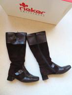 RIEKER laarzen bruin suéde leer maat 37, Hoge laarzen, Bruin, Ophalen of Verzenden, Zo goed als nieuw