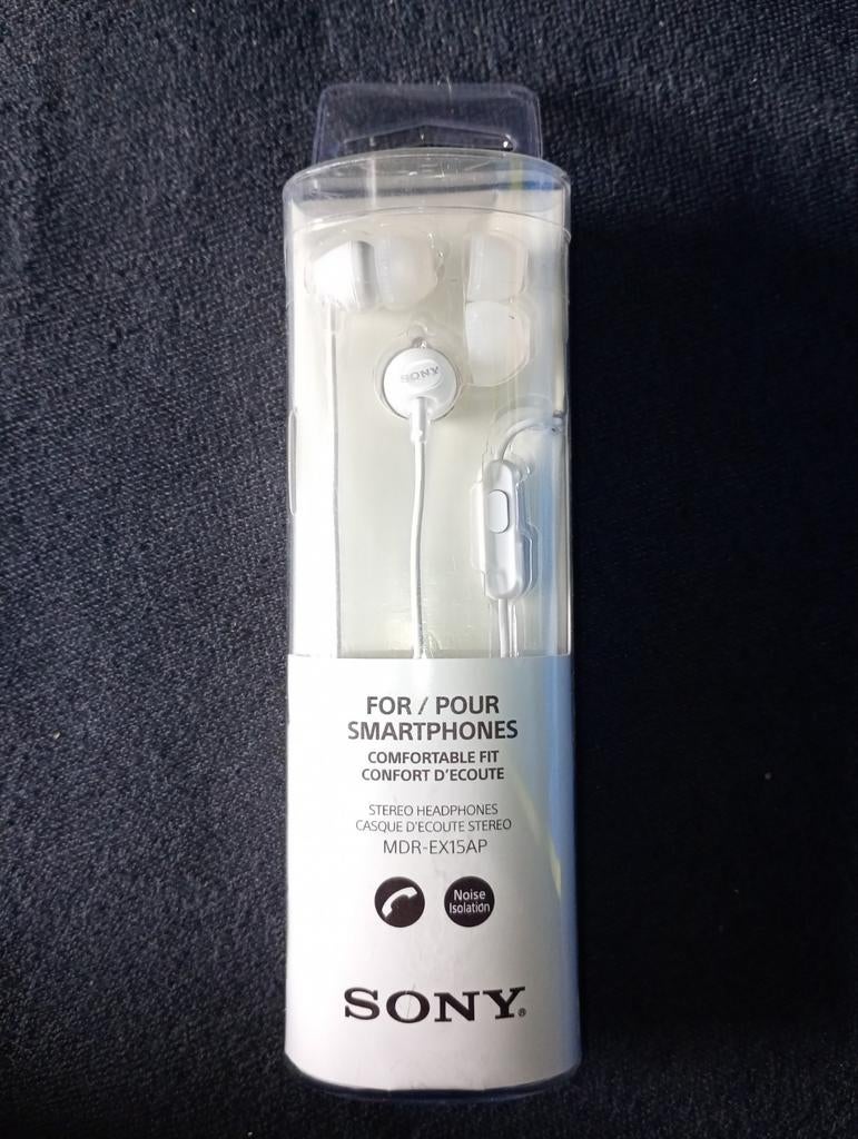 Sony MDR-EX15AP In-ear Koptelefoon - Wit (nieuw), Ophalen of Verzenden, Nieuw, Sony