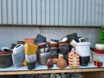 Terra cotta potten bloempotten, Tuin en Terras, Bloempotten, Ophalen, Gebruikt, ., Rond