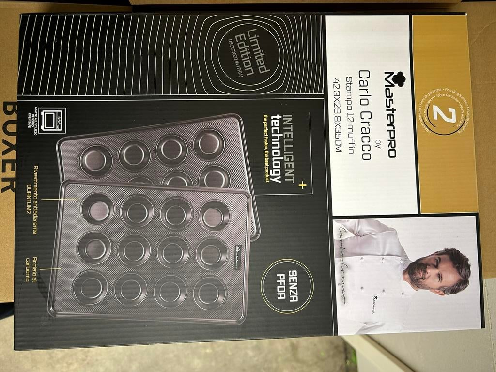 MasterPro bakplaat muffinvorm 12 (nieuw), Ophalen of Verzenden, Nieuw