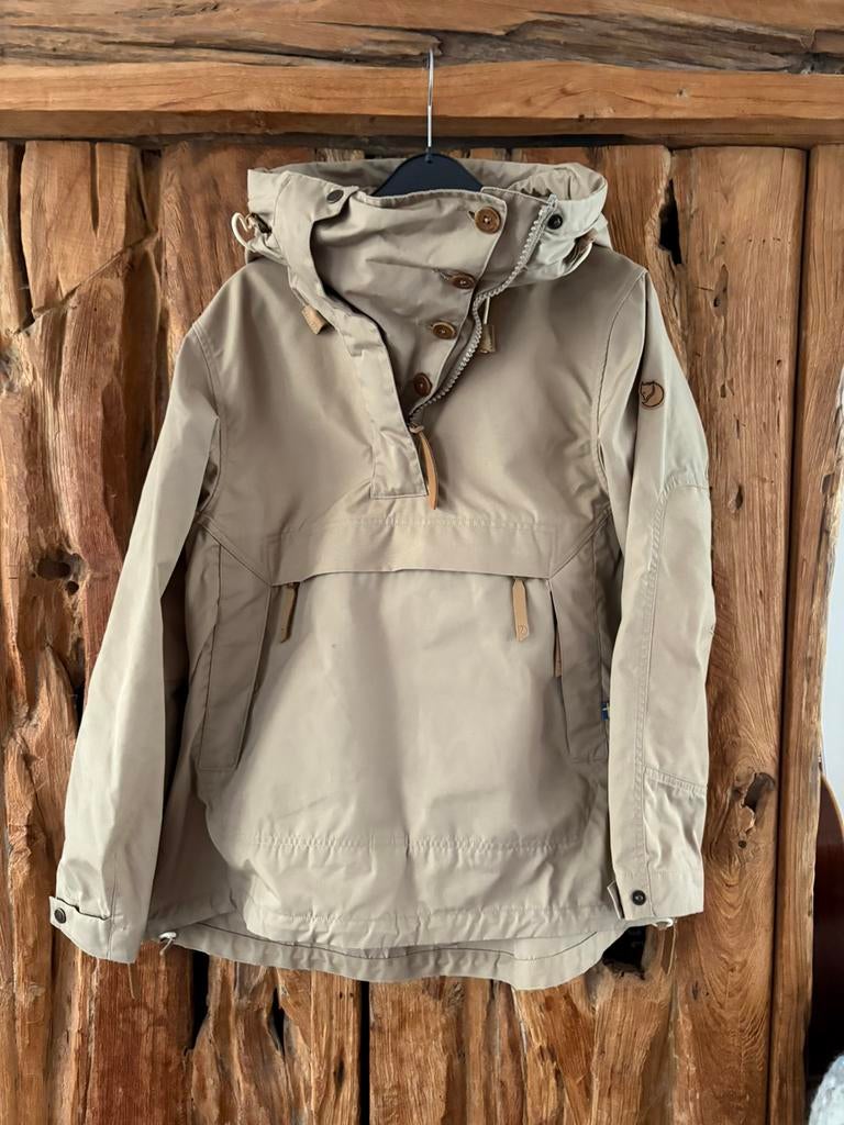Fjallraven anorak no 8 maat xs valt als 38, Ophalen of Verzenden, Zo goed als nieuw, Maat 36 (S), Beige