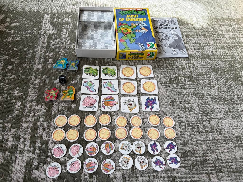 Teenage Mutant Hero Turtles: Jacht op Shredder Bordspel, Hobby en Vrije tijd, Gezelschapsspellen | Bordspellen, Een of twee spelers