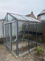 Glazen tuinkas, kweekkas, hobbykas schuifdeur 2.36x2.36cm, Ophalen, Kweekkas, Zo goed als nieuw, Glas