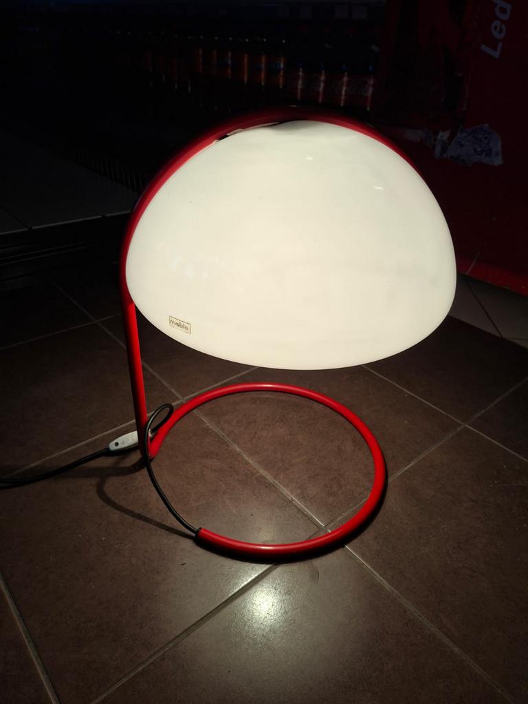 Guzzini Conchiglia tafellamp – jaren 60 design (MCM), Ophalen of Verzenden, Zo goed als nieuw, Minder dan 50 cm