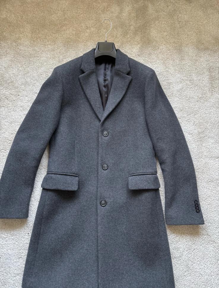 Stijlvolle Grijze Wollen Jas, Kleding | Heren, Jassen | Winter, Ophalen of Verzenden, Zo goed als nieuw, Maat 46 (S) of kleiner