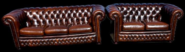 Chesterfield Springvale 3+2 bankstel + GRATIS BEZORGING, Huis en Inrichting, Banken | Bankstellen, Gebruikt, Rechte bank, Driepersoons