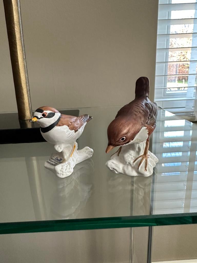 Goebel - Porselein beeldjes - Vogels - 2 stuks - Nieuwstaat, Verzamelen, Beelden en Beeldjes, Ophalen of Verzenden, Zo goed als nieuw