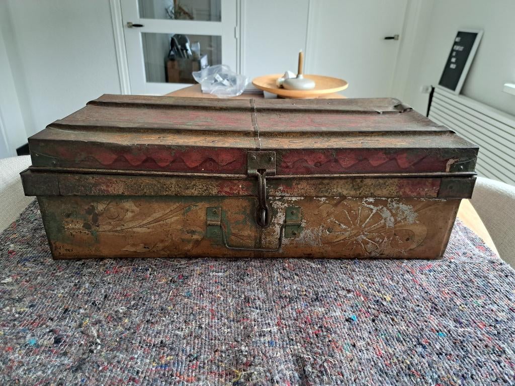 Vintage indiase gereedschapskist, Antiek en Kunst, Ophalen