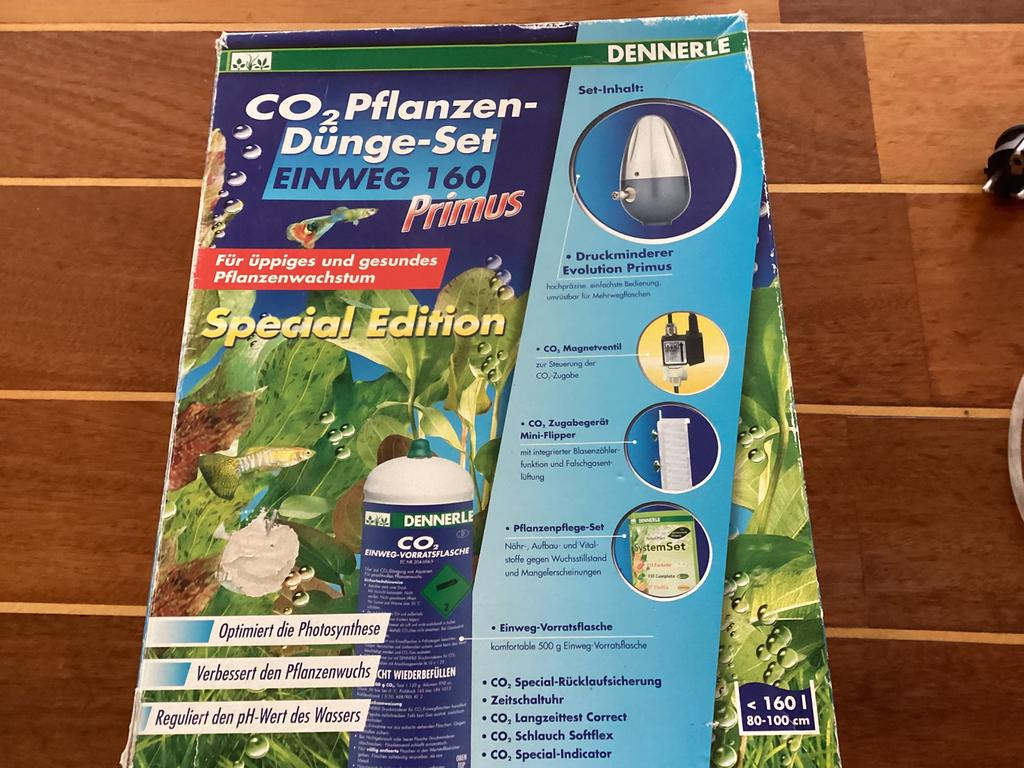 Dennerle co2 planten set., Dieren en Toebehoren, Vissen | Aquaria en Toebehoren, Gebruikt, CO₂-systeem, Inclusief toebehoren, Dennerle