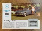 Leaflet flyer Mercedes-Benz 190SL Roadster USA 1961, Nieuw, Mercedes-Benz, Mercedes, Ophalen of Verzenden