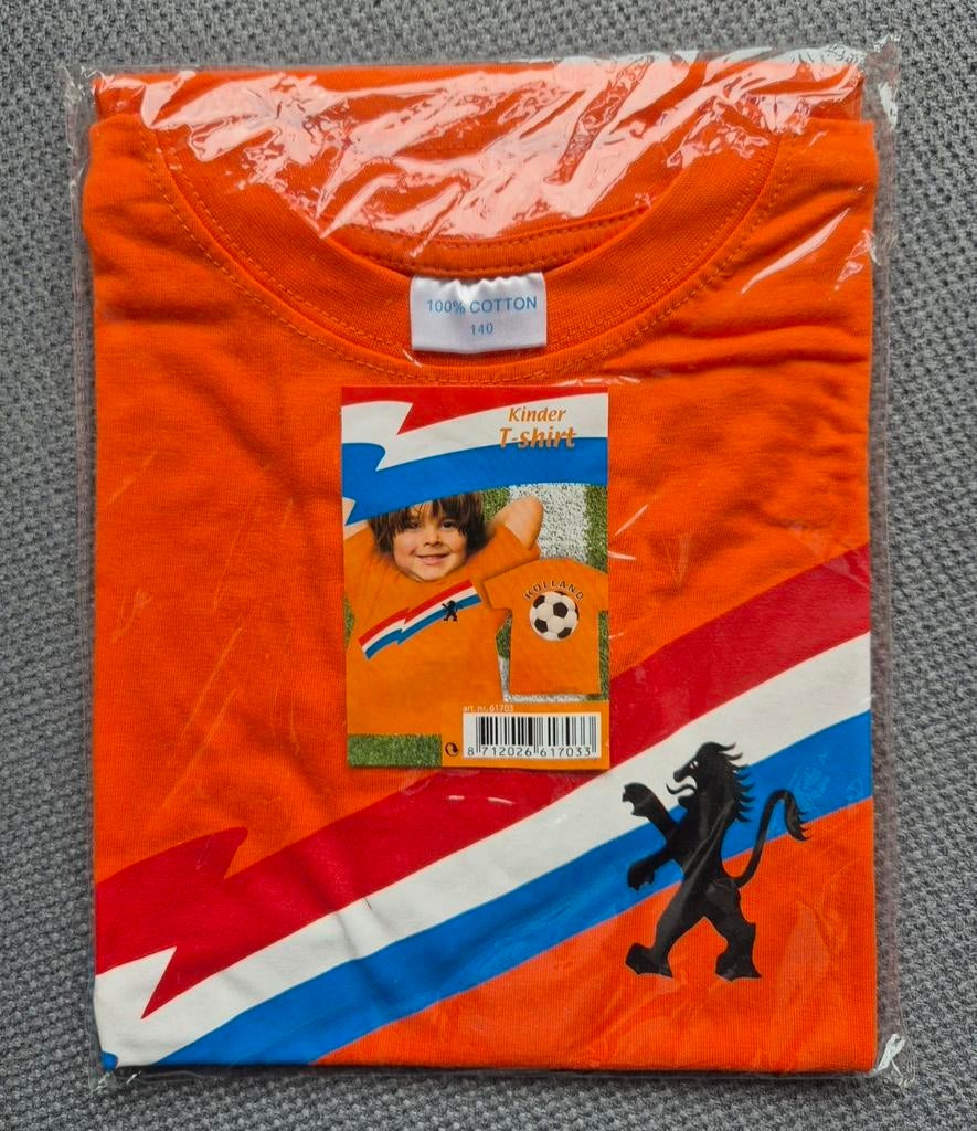 Kinder T-shirt Oranje/Holland NIEUW, Kinderen en Baby's, Kinderkleding | Maat 140, Ophalen of Verzenden, Nieuw