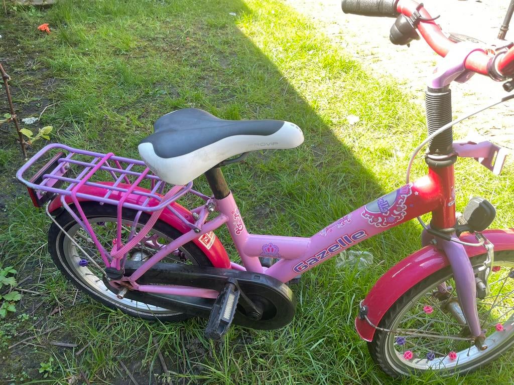 Gazelle meisjesfiets 16 inch – roze – nette staat, Ophalen, Zo goed als nieuw