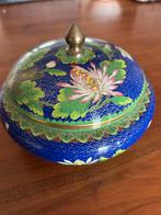 Cloisonne pit met deksel, Ophalen of Verzenden