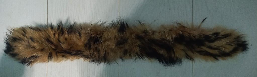 Mooie echte bontkraag met zwarte puntjes, Kleding | Dames, Jassen | Winter, Ophalen of Verzenden, Zo goed als nieuw, Bruin