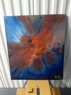 Schilderij abstract olieverf, Antiek en Kunst, Kunst | Schilderijen | Abstract, Ophalen of Verzenden