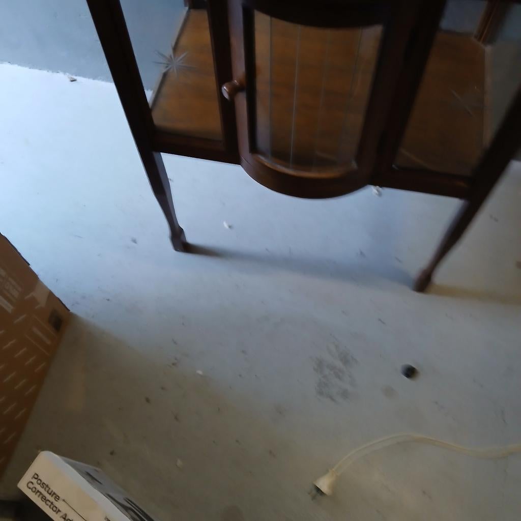 Antiek eiken theekastje met dienblad en sterren, Ophalen