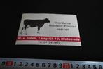sticker Nistelrode W. v. Uden Holstein - Friesian vaarzen *, Ophalen, Zo goed als nieuw, Sticker