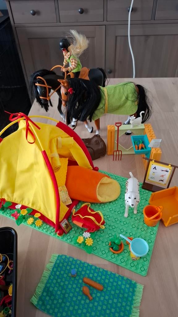 Lego Scala paarden en tent set, Ophalen