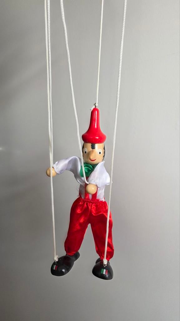 Houten Pinocchio Marionet - 25 cm, Ophalen of Verzenden