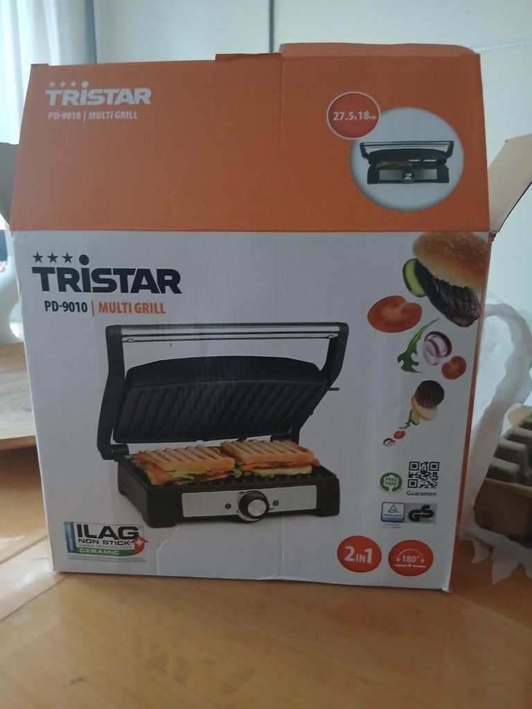 Helemaal nieuw Tristar Multi Grill PD9010, Witgoed en Apparatuur, Contactgrills, Nieuw, Ophalen of Verzenden